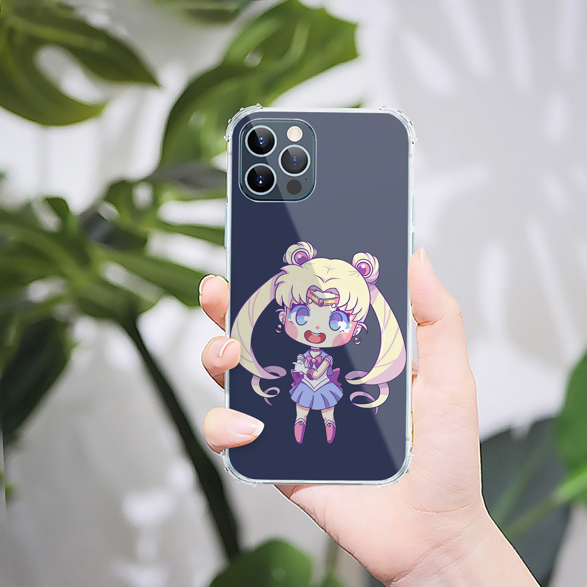 （画像用） 美少女戦士セーラームーン 月野 うさぎ つきの うさぎ Sailor Moon Tsukino Usagi 【iPhone 12シリーズ対応】透明スマホケース（クリアソフトケース）